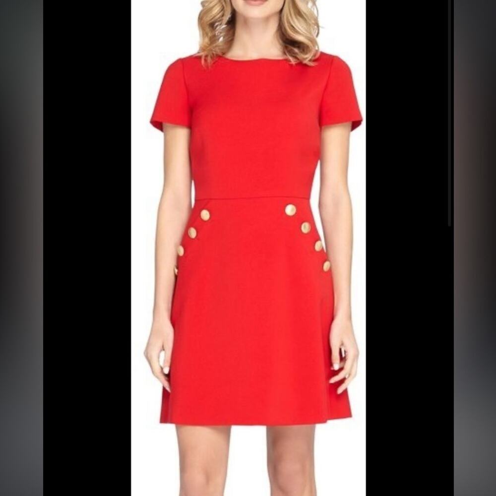 Tahari | Button Front A Line Dress Size 4